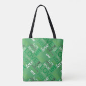 Alive Green Gallery Love Words Art Tote Bag (Achterkant)