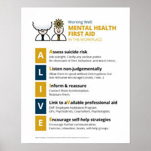 ALIVE Mental Health First Aid (Alt Design) Poster