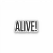 Alive Sticker (Voorkant)