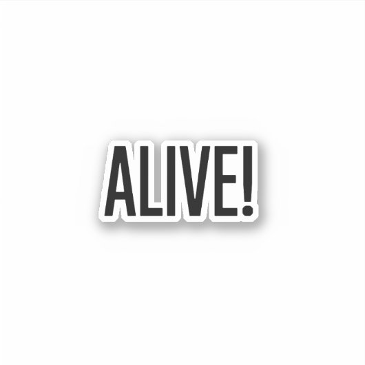 Alive Sticker (Voorkant)