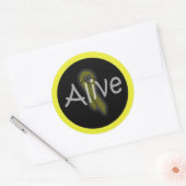 alivesticker ronde sticker (Envelop)