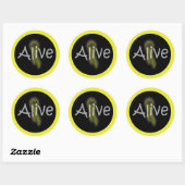 alivesticker ronde sticker (Vel)