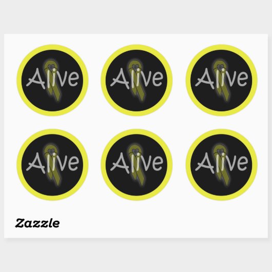 alivesticker ronde sticker (Vel)