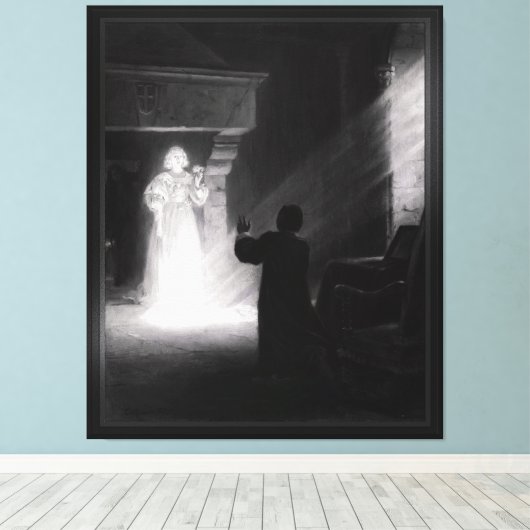 Alix Apparaissant Au Masque door Tony Robert Fleur Canvas Afdruk (Insitu (Houten vloer))