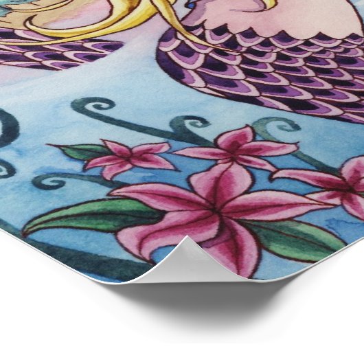 Aliya - Mermaid & Unicorn Poster (Hoek)