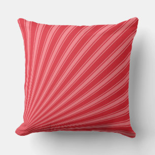 Alizarin crimson Color Stripe Funky Pattern Kussen