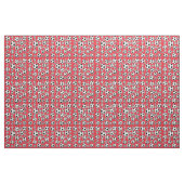 Alizarin Crimson Voetbal Pattern Stof (Yard (91,4 cm))