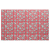Alizarin Crimson Voetbal Pattern Stof (Fat Quarter)
