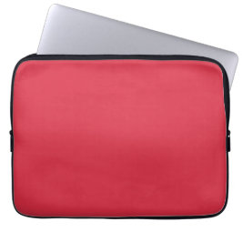 Alizarine (vaste kleur) laptop sleeve