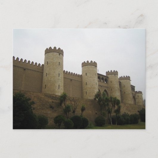 Aljaferia Castle, Zaragoza, Spanje Briefkaart (Voorkant)