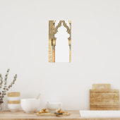 Aljaferia. Islamitisch paleis. Arches. Zaragoza Poster (Keuken)