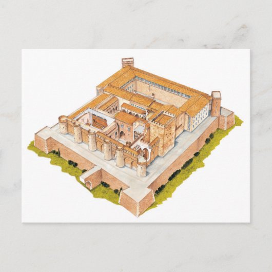 Aljaferia. Zaragoza Spanje. Islamitisch paleis Briefkaart (Voorkant)