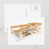 Aljaferia. Zaragoza Spanje. Islamitisch paleis. Briefkaart (Voorkant / Achterkant)