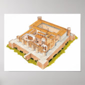 Aljaferia. Zaragoza Spanje. Islamitisch paleis Poster (Voorkant)