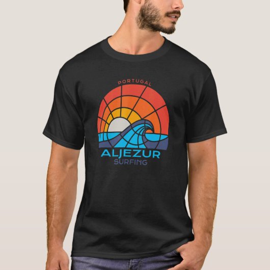 Aljezur Portugal Surfing T-shirt (Voorkant)