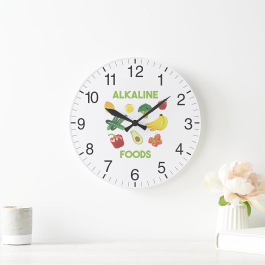Alkalische voedingsmiddelen - gezonde voeding grote klok (Huis)
