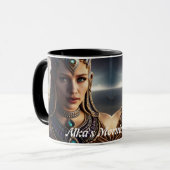 Alka's Morning Tea Gepersonaliseerd Mok (Voorkant links)