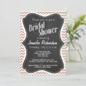 alkboard er uitzien; bruin Chevron Pattern Kaart (Staand voorkant)