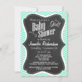 alkbord; Aquamarine Chevron; zzag Kaart (Voorkant)