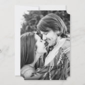 alkbord | De datum-fotokaart opslaan Save The Date (Achterkant)