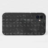  alkbord met alfabet Case-Mate iPhone case (Achterkant (horizontaal))