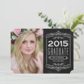 alkbord | Uitnodiging tot Afstuderen (Staand voorkant)