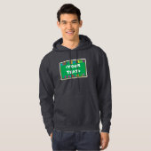 alkbord,<YOURTEXT> Hoodie (Voorkant volledig)