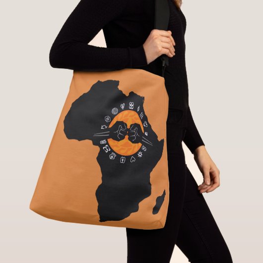 ALKEBULAN - ADINKRA BUMP CROSSBODY TAS (Dichtbij)