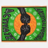 ALKEBULAN - ANCESTRALE BEVOEGDHEDEN ACTIVEREN FLEECE DEKEN (Voorkant (Horizontaal))