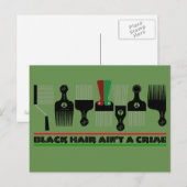 ALKEBULAN - BLACK HAIR AIN'T A CRIME v1B Briefkaart (Voorkant / Achterkant)