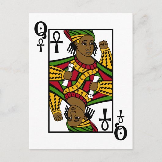 ALKEBULAN - DE ZWARTE KONINGIN BRIEFKAART (Voorkant)