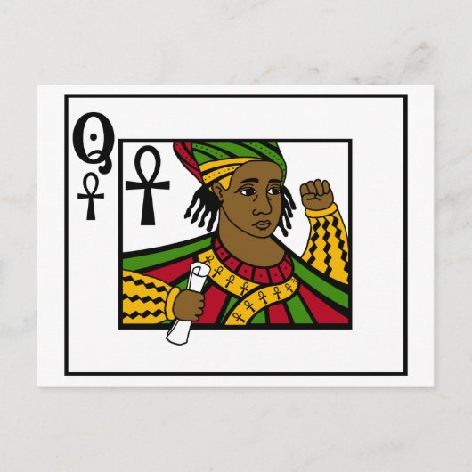 ALKEBULAN - DE ZWARTE KONINGIN BRIEFKAART (Voorkant)