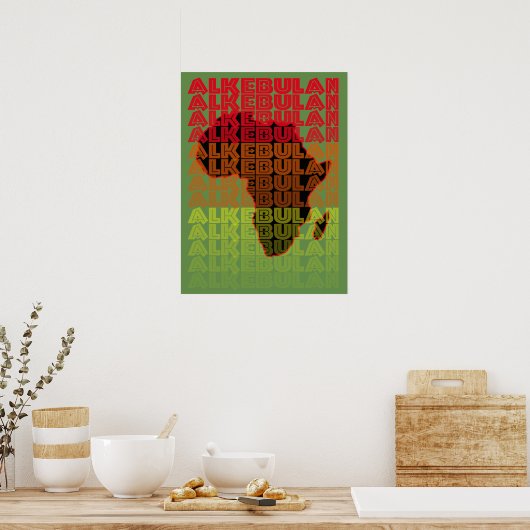 ALKEBULAN - FADE POSTER (Keuken)