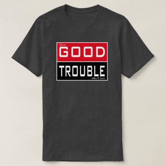ALKEBULAN - GOEDE TROUBEL (rood en zwart) T-shirt (Design voorkant)