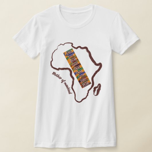 Alkebulan Moeder van de Mensheid T-shirt (Laagn)
