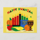 ALKEBULAN - SETTING VAN KWANZAA BRIEFKAART (Voorkant)