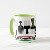 ALKEBULAN - ZWARTE HAAR IS GEEN CRIMINALITEIT v3 Mok (Voorkant links)