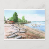 Alki Beach Bathhouse Briefkaart (Voorkant)