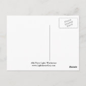 Alki Point Lighthouse, Briefkaart Washington (Achterkant)