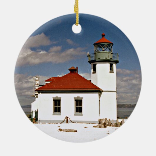 Alki Point Lighthouse, Ornament Washington (Achterkant)
