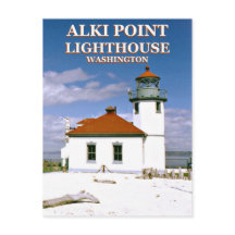 Alki Point Lighthouse, Seattle Washington ansichtk