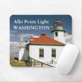 Alki Point Lighthouse, Seattle Washington Mousepad Muismat (Met muis)