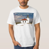 Alki Point Lighthouse, Seattle Washington Shirt (Voorkant)