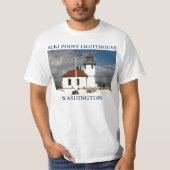 Alki Point Lighthouse, Seattle Washington Shirt (Voorkant)
