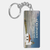 Alki Point Lighthouse, Seattle Washington Sleutelhanger (Voorkant Links)