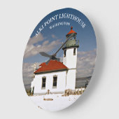 Alki Point Lighthouse, Washington  Grote Klok (Hoek)