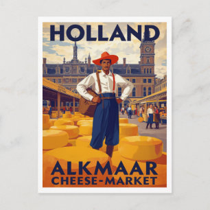 Alkmaar Kaasmarkt Holland Reizen Briefkaart