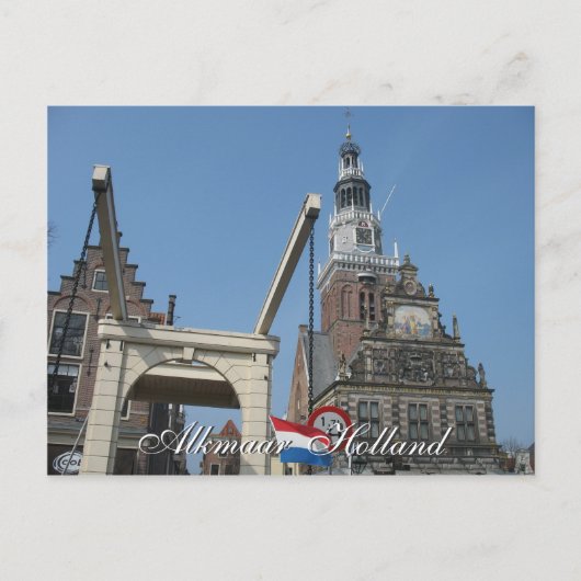 Alkmaar Waag (Weeghuis) Holland Briefkaart (Voorkant)