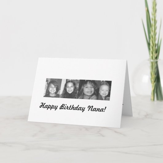 all4project, Happy Birthday Nana! Kaart (Voorkant)