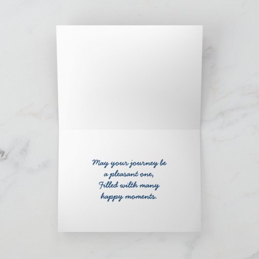 All Aboard Bon Voyage Card Kaart (Binnen)